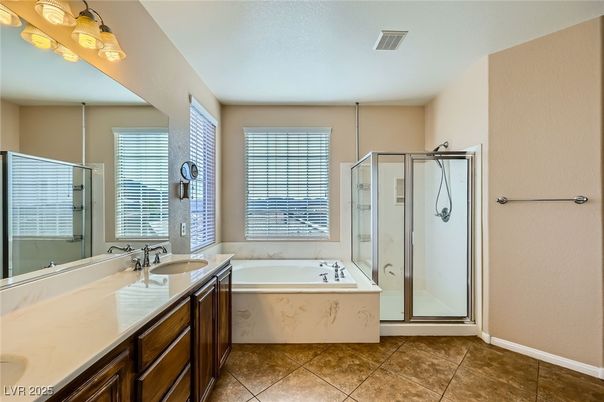 Bathroom, Dual Sink Vanities, Glass Shower, Interior