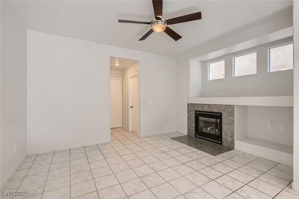 Empty room, Fireplace, Interior, Recessed Lighting