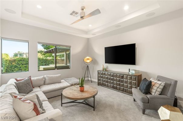 Interior, Living room, Recessed Lighting