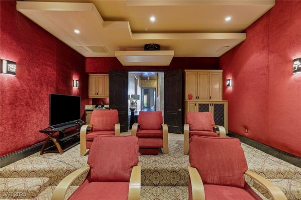 Home Theatre Room, Interior, Recessed Lighting, Theatre Room