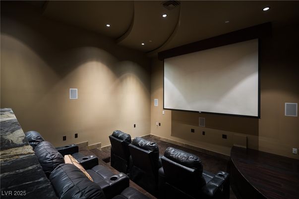 Home Theatre Room, Interior, Projection Screen, Recessed Lighting, Theatre Room