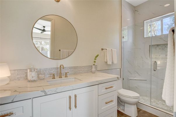 Bathroom, Glass Shower, Interior, Marble Walls
