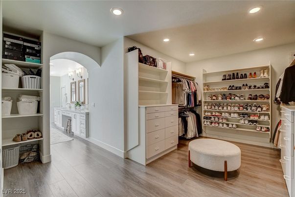 Interior, Recessed Lighting, Walk-in Closets, Wood Texture Flooring