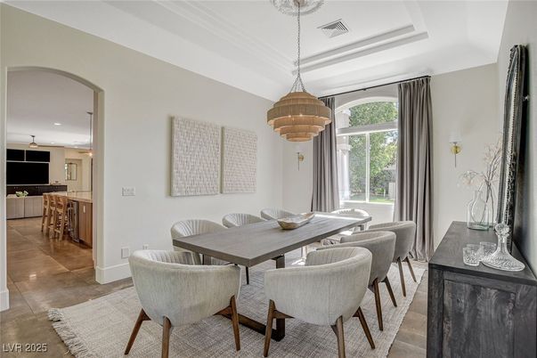 Chandelier, Dining room, Interior, Recessed Lighting