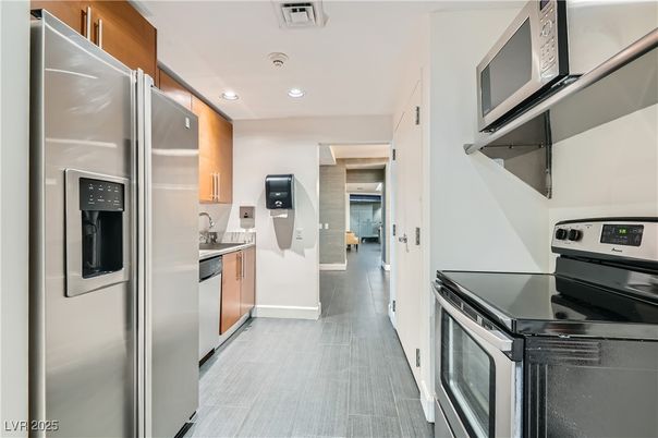 Interior, Kitchen, Recessed Lighting, Stainless Steel Appliances