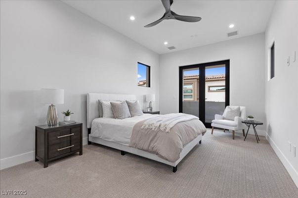 Bedroom, Interior, Recessed Lighting