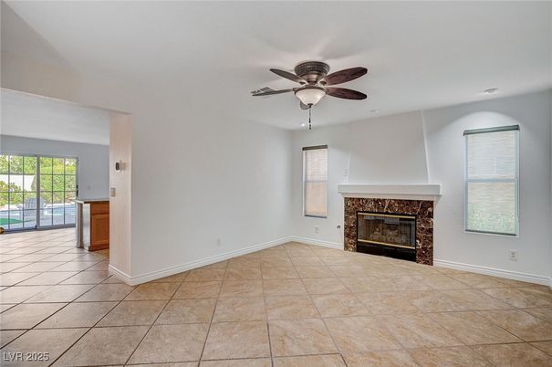 Empty room, Fireplace, Interior