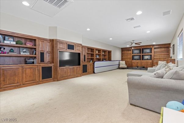 Interior, Living room, Recessed Lighting, Wooden Walls