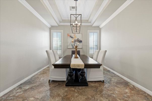 Dining room, Interior, Pendant Lights