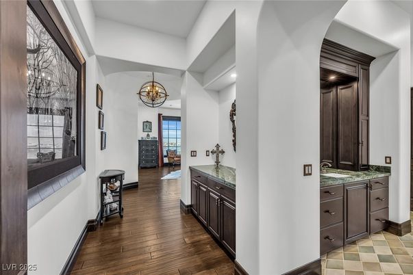 Chandelier, Interior, Recessed Lighting, Wood Texture Flooring