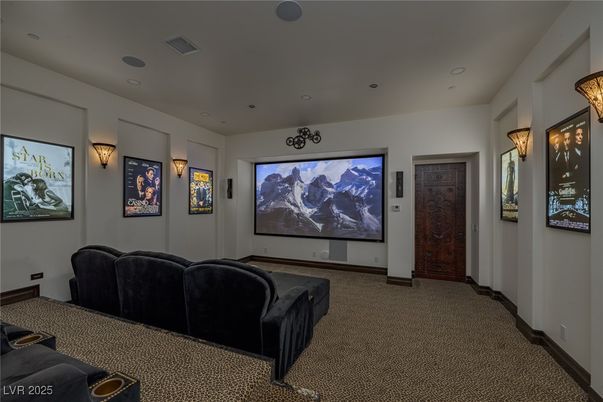 Home Theatre Room, Interior, Projection Screen, Recessed Lighting, Theatre Room