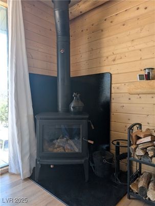 Fireplace, Interior, Wood Texture Flooring, Wooden Walls