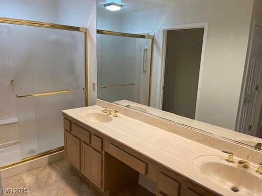 Bathroom, Dual Sink Vanities, Glass Shower, Interior