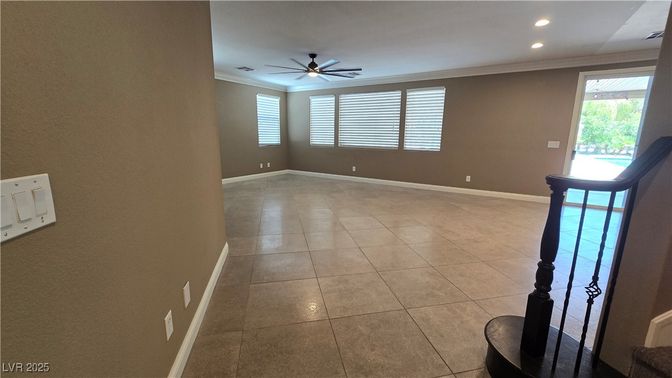 Empty room, Interior, Recessed Lighting