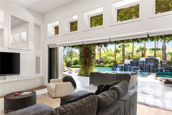 Interior, Living room, Pool, Wood Texture Flooring
