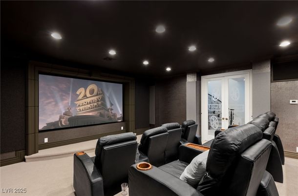 Home Theatre Room, Interior, Projection Screen, Recessed Lighting, Theatre Room