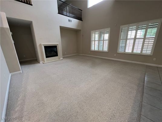 Empty room, Fireplace, Interior