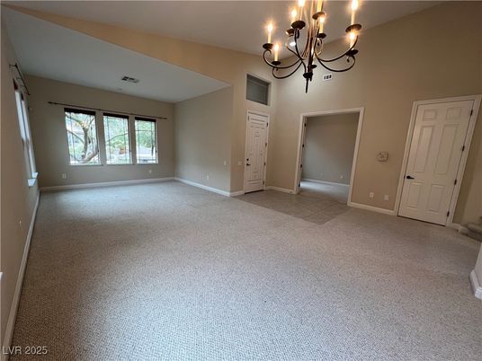 Chandelier, Empty room, Interior
