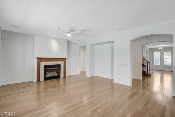 Empty room, Fireplace, Interior, Wood Texture Flooring