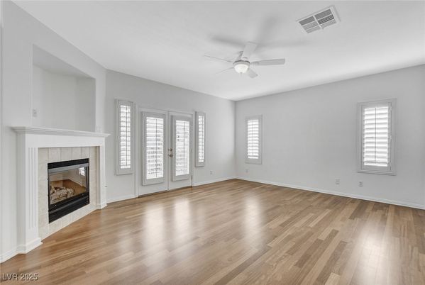 Empty room, Fireplace, Interior, Wood Texture Flooring