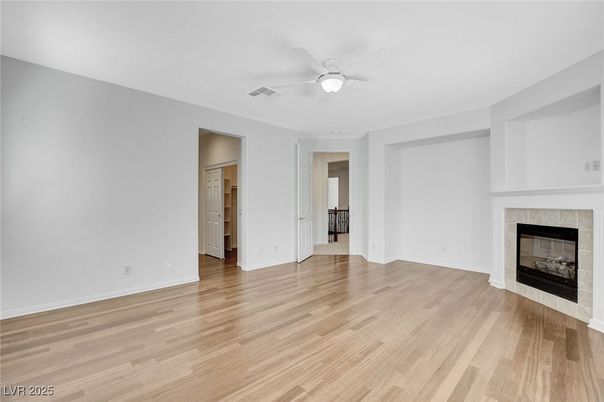 Empty room, Fireplace, Interior, Wood Texture Flooring
