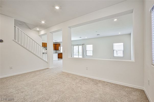 Empty room, Interior, Kitchen, Recessed Lighting