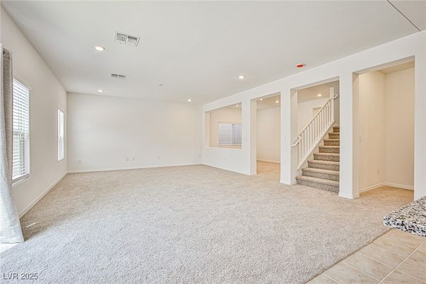 Empty room, Interior, Recessed Lighting