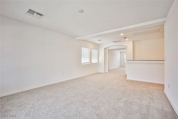 Empty room, Interior, Recessed Lighting
