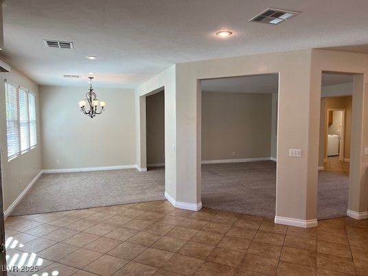 Chandelier, Empty room, Interior, Recessed Lighting