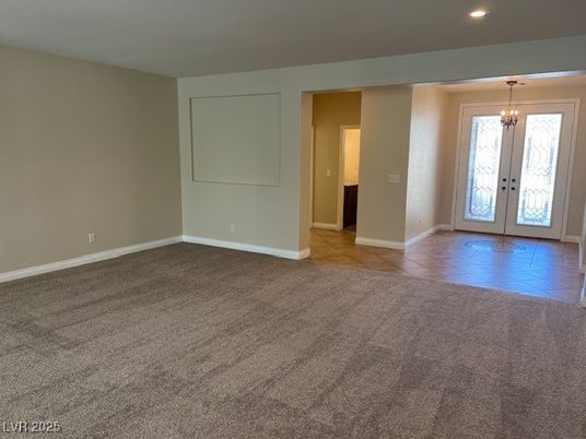 Chandelier, Empty room, Interior, Recessed Lighting