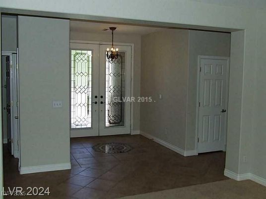 Chandelier, Empty room, Interior