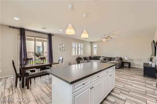 Dining room, Interior, Living room, Pendant Lights, Recessed Lighting