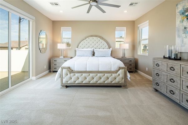 Bedroom, Interior, Recessed Lighting