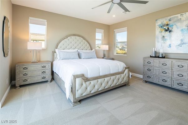 Bedroom, Interior, Recessed Lighting