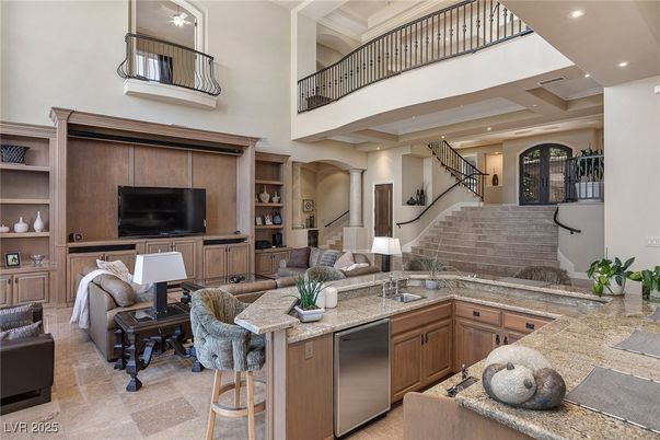 Interior, Living room, Recessed Lighting