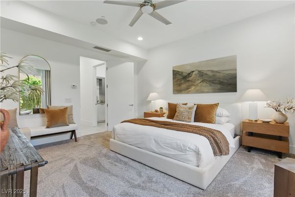 Bedroom, Interior, Recessed Lighting