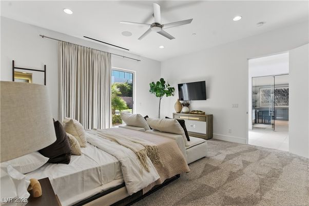 Bedroom, Interior, Recessed Lighting