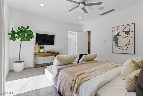 Bedroom, Interior, Recessed Lighting
