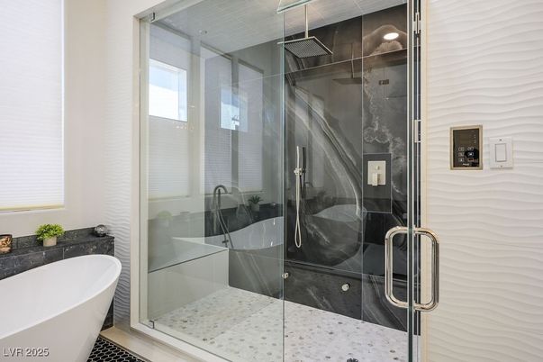 Bathroom, Free Standing Baths, Glass Shower, Interior