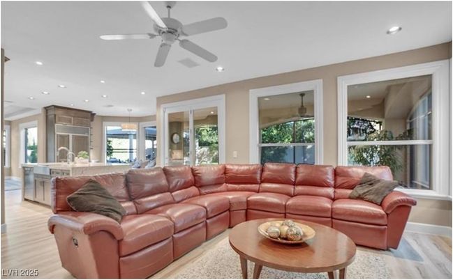 Interior, Kitchen, Living room, Pendant Lights, Recessed Lighting, Wood Texture Flooring