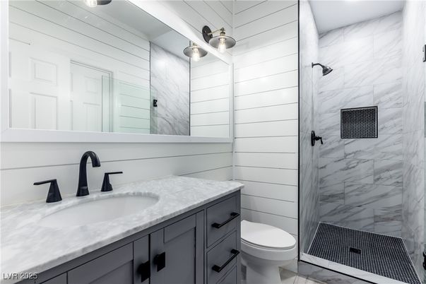 Bathroom, Glass Shower, Interior, Marble, Marble Walls