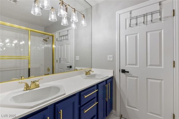 Bathroom, Dual Sink Vanities, Glass Shower, Interior
