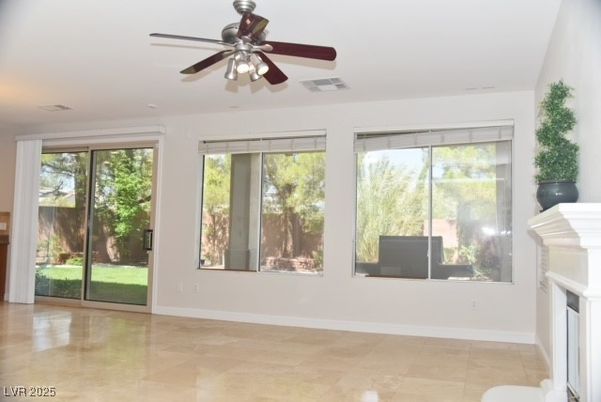 Empty room, Fireplace, Interior