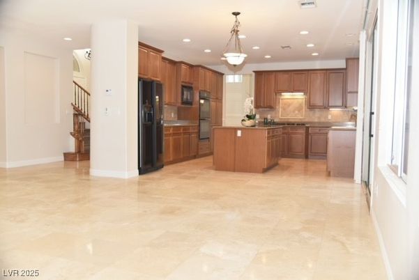 Interior, Kitchen, Pendant Lights, Recessed Lighting, Stainless Steel Appliances