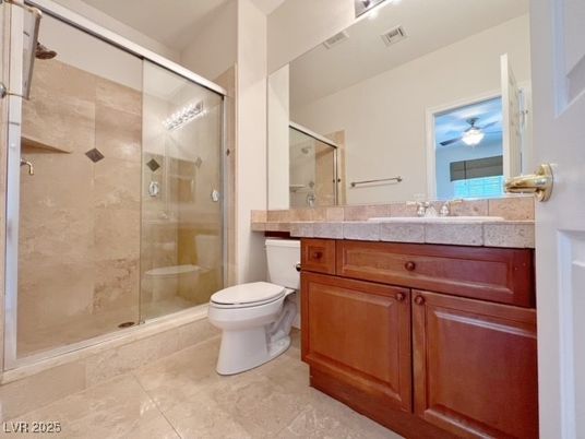 Bathroom, Glass Shower, Interior, Tile Countertops