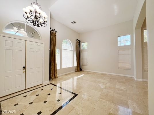 Chandelier, Empty room, Interior