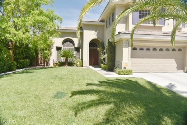 Attached, Backyard, Exterior, Facade, Mediterranean