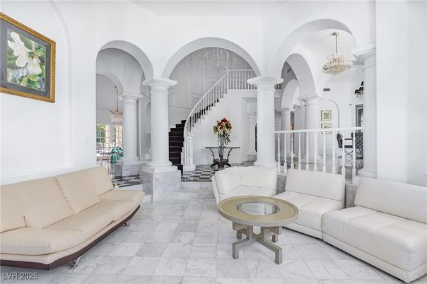 Chandelier, Interior, Marble