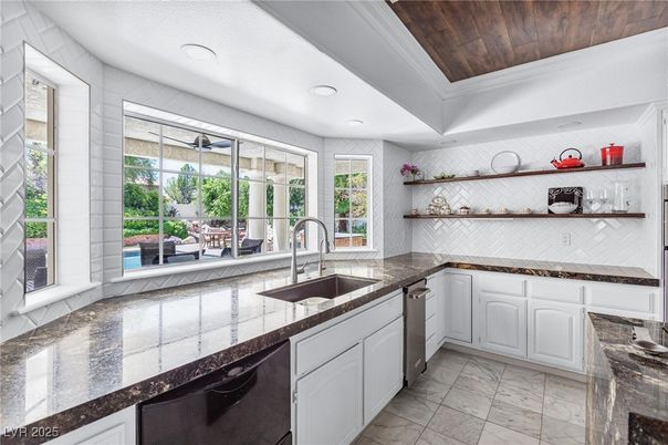 Interior, Kitchen, Recessed Lighting, Wooden Ceilings