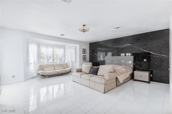 Bedroom, Interior, Marble Walls
